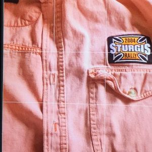 🏍️ Sturgis 2004 Slvless Riding Shirt UniSex Sz XL Distressed